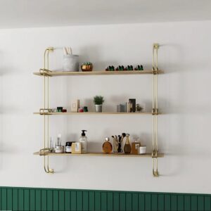 Étagère murale en bois flottante à 3 niveaux