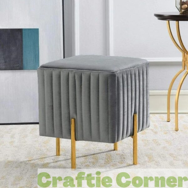 Chaise moderne, élégante, multi-usages, facile à déplacer, en fer et tissu de qualité, coussin doux pour confort, facile à nettoyer.